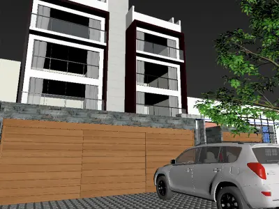 Building multifamily  3D model