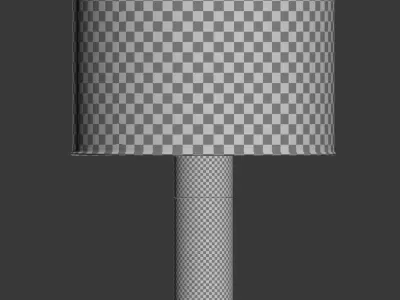 Bianco Cement Table Lamp -Lampara Sobremesa Cemento 3D model