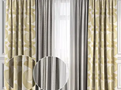 Curtain Set 125 3D model