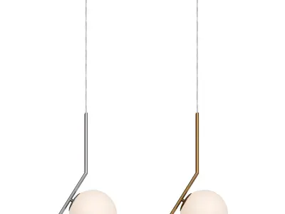 Pendant lamp Bolla-unica A1923SP-1CC and A1923SP-1AB  3D model