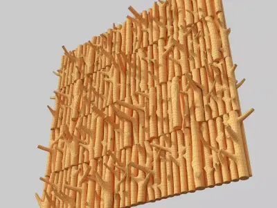 Branch decor n90 3D model