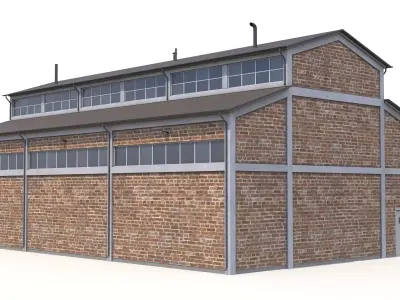 Industrial Building 26 PBR Low-poly 3D model