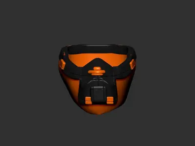 helmet high poly sculpt 3d printable  3D model 118