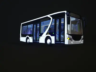 Bus  Hungaro bus A12b 3D model