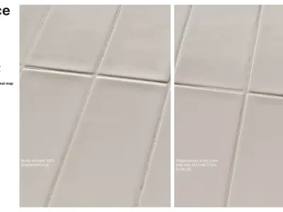 Subway Tile in Stack Bond Layout Texture