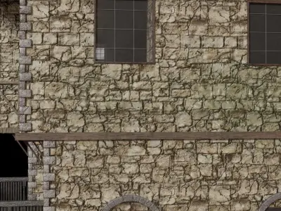 Medieval house  3D model shop