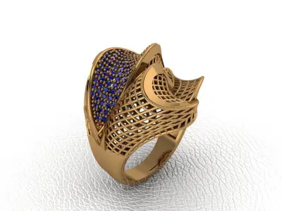  ring 25 pieces drawing 3d rihone drawing ring rings ring models 3D print model