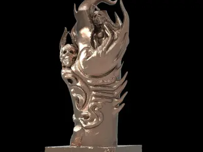 Dark ages Tree Totem Collection  3D model