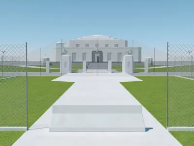 Fort Knox Bullion Depository 3D model