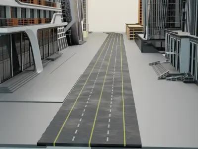 city 3d model 3D print model