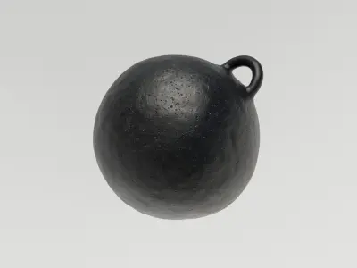 Simple BALL and CHAIN model Free 3D model