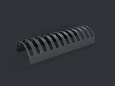 Bike Rack 14 PBR Game Ready Low-poly 3D model