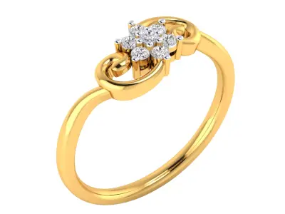  Women Ring Render 3dm STL MTL SLC JCD OBJ FBX Details 3D print model 10