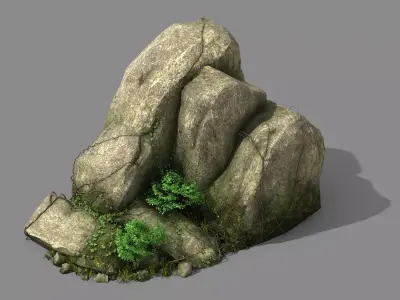 Explore the mountains - rocks 014 3D model