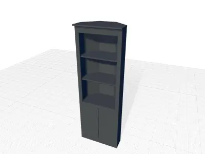 Alma Corner Bookcase 3D model