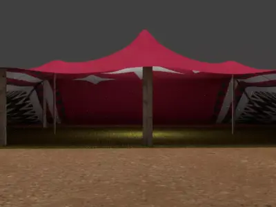 Realistic Camping Tent 3D Model  Game Ready Low-poly 3D model