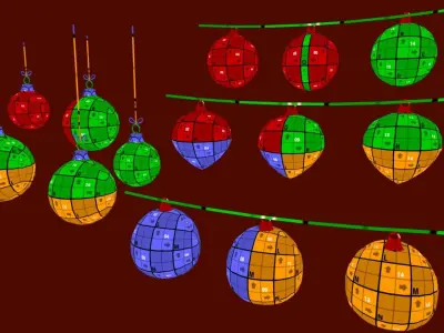 V5 Christmas Lighting2 3D model