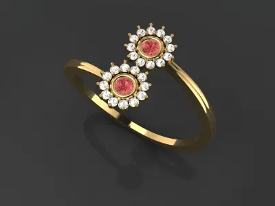 Light weight Finger ring 3D print model