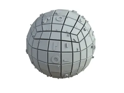 Sci Fi Object No 3696 Low Poly Low-poly 3D model