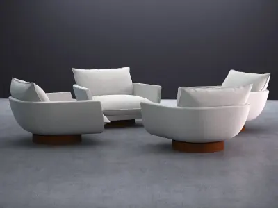 Rua Ipanema Armchair 3D model