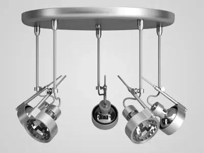 Halogen Lamp Set 3D model