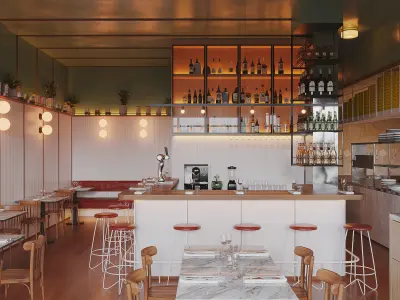 Italianate Pizzeria 3D model