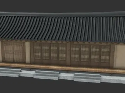 Korean Traditional House Hanok 3D model purchase