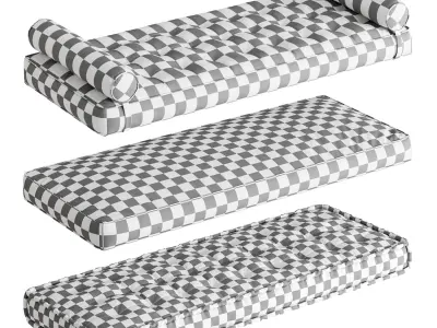 Seat Pillows Set 6 3D model