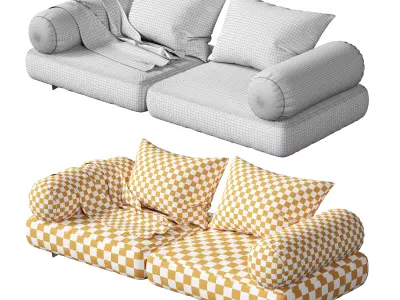 Seat Pillow Set 04 3D model