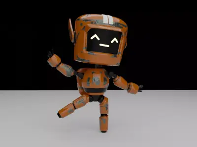 Sci-fi robot 3D model