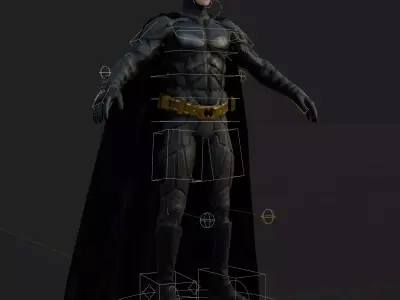 Batman Collection Two Batman Robin and Batcave 3D Model OBJ FBX 3D Model Pack