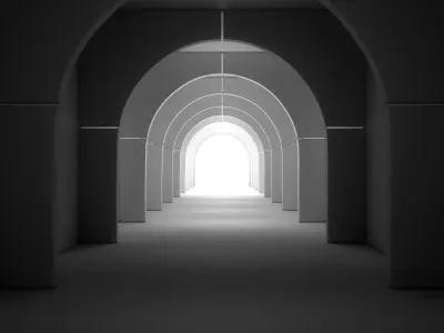 Sci Fi Hallway Interior 3D model