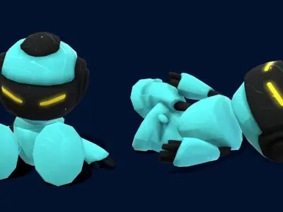 VIASS Robots Terrorist A Low-poly 3D model