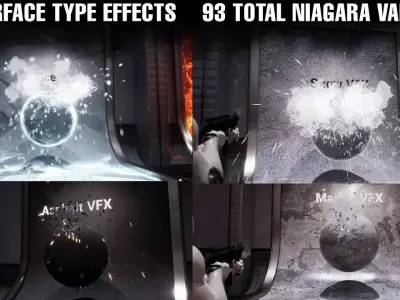 Realistic Gun VFX Low-poly 3D model