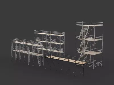 scaffolding set 3D model