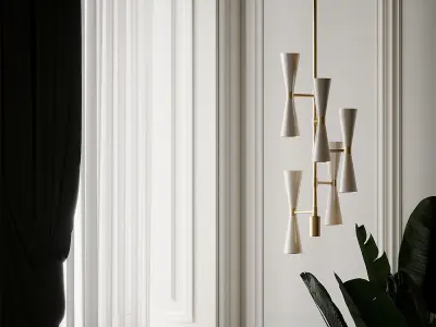 MILO FOYER PENDANT By Kalco 3D model