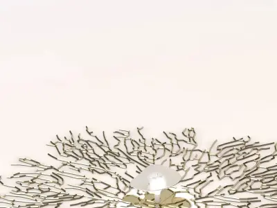 Marina Large Ceiling Medallion Fixture 3D model