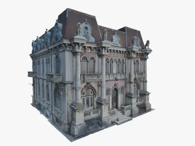 3D Scan Old Building 2 Low-poly 3D model