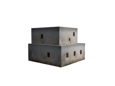Middle Eastern Style Building - PBR Game Ready  Low-poly 3D model purchase