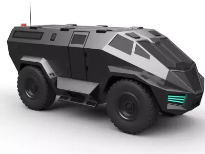 military apc 3D model