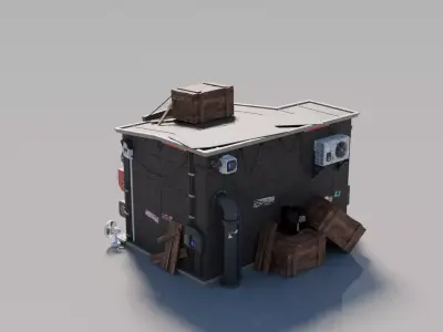 Cyberpunk House 2 3D model