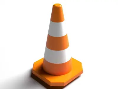 Traffic Cone 3D model