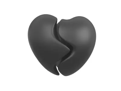 Broken Heart Pack 02 Low-poly 3D model