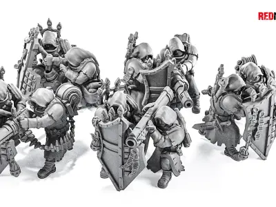 Janissaries - Heavy Support Squad of the Imperial Force 3D print model