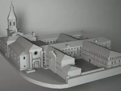 MONASTERY paper church 3D model