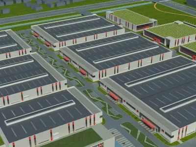 Warehouse Logistic 009 Low-poly 3D model