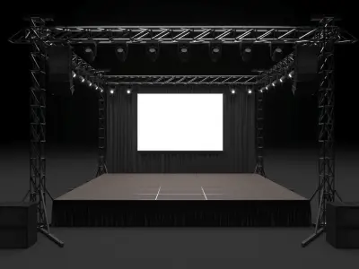 Concert Stage 3D model