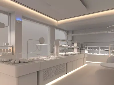 Bakery Shop Scene  3D model