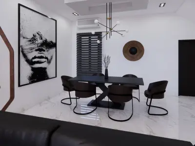 CONTEMPORARY LIVINGROOM 3D model