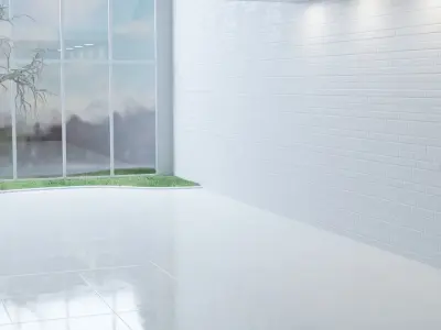 White Base Scenes Pack 3D model